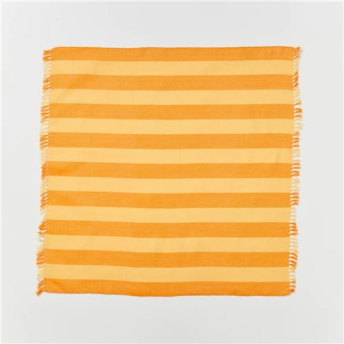 Woven Stripe Yellow Napkin