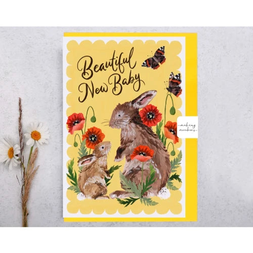 'Beautiful New Baby' Card