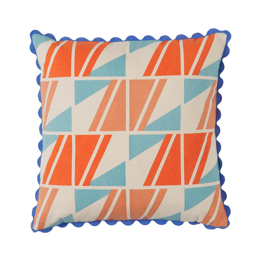 Brae Print Cushion - Paprika