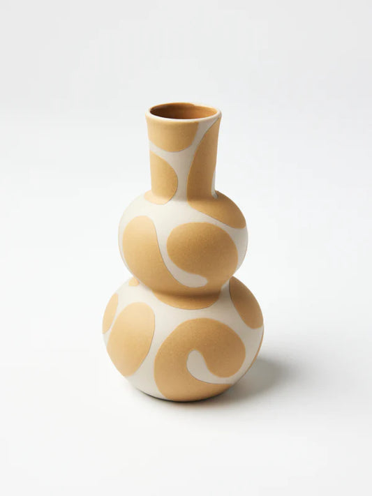 Golden Curls Vase