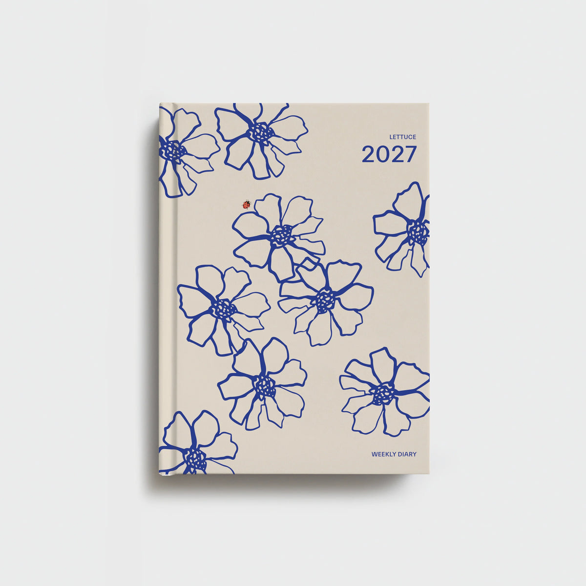 Blue Flowers Weekly Diary